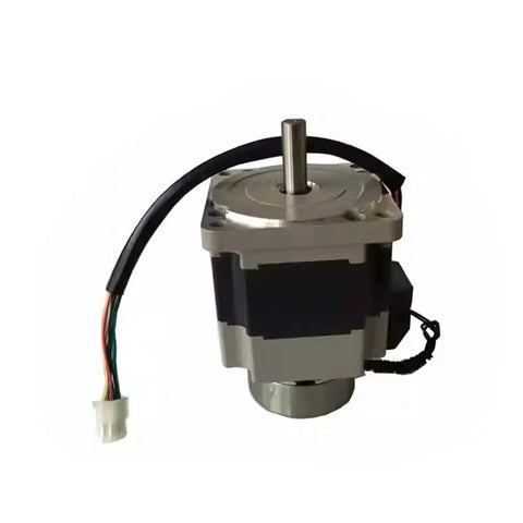 24V 400W Brushless Brake Motor For Steering Wheel Drive And Servo Applications With Quick Stop And Locking Brake Function, shown upright
