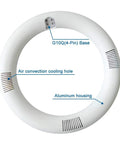 8 Inch LED Circline Light Bulb 1600LM 13W Daylight 6000K for FC8T9 CW Fluorescent Replacements Ballast Bypass Ready Clear Cover