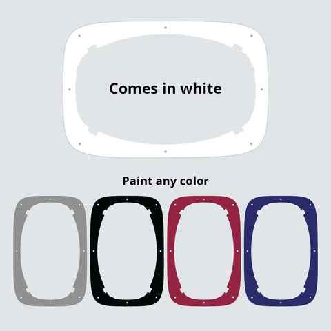 Do It Yourself AC Vent Hose Adapter Plate For Windows And Sliding Doors, paintable mounting plates in various colors