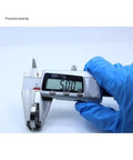 Precision bearing measurement using calipers for 10 Pack Premium 6803 RS Deep Groove Ball Bearings, Tiny 17mm By 26mm.