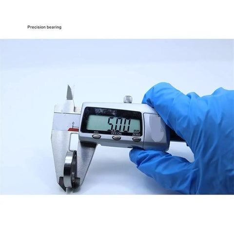 Precision bearing measurement using calipers for 10 Pack Premium 6803 RS Deep Groove Ball Bearings, Tiny 17mm By 26mm.
