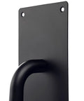 Two Pack 12 Inch Stainless Steel Door Handles With Screws Heavy Duty Pull Push Plates Rust Proof 304 Stainless Solid Black Finish For Home Office And Public Doors Easy Installation, black handle close-up
