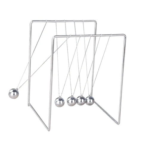 Must Have Pendulum Frame Physics Desk Toy For Learning And Decor, Cradle Style Science Education Gadget, metal balls swinging
