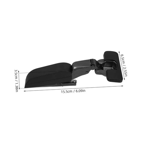 Side view of black Soft Close Damping Cabinet Hinges for Kitchen Cabinets Wardrobes and Furniture with quiet closure.