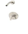 Pfirst Modern Tub And Shower Trim Kit With One Handle And Brushed Nickel Finish Valve Not Included Shower Arm Included ADA Compliant