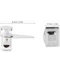 Heavy Duty 304 Stainless Steel Glass Door Latch For Bathrooms And Showers with dimensions 8.2cm x 3.2cm, sleek design.