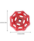 10 Pack Cast Iron Valve Hand Wheel Handles for water fittings, red circular design, 6.5cm diameter, easy open close