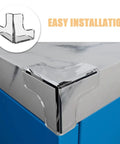 Corner Protectors For Safety On Furniture And Sofas, Thickened PVC Table Edge Guards Set Of 10, Tool Free Installation shown on corner