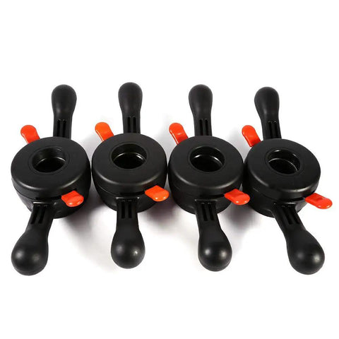 Pro Level Quick Release Wing Nut For Wheel Balancer And Tire Changer Tools 36 38 40 Mm black polyamide nuts with orange levers