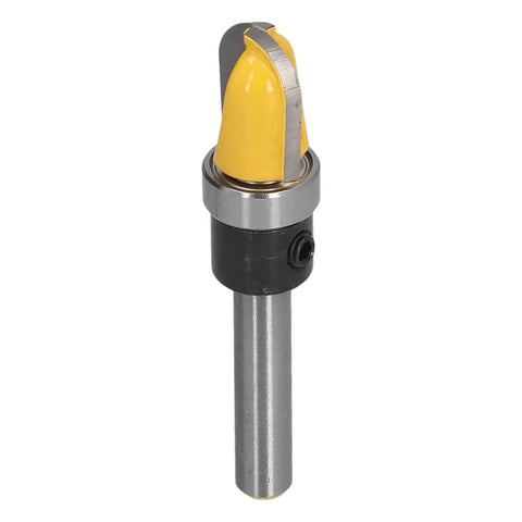 Rugged Round Nose Bit Made From Hardened Carbon Steel With PTFE Coating for CNC Desktop Cutting, 1/2 Inch Shank