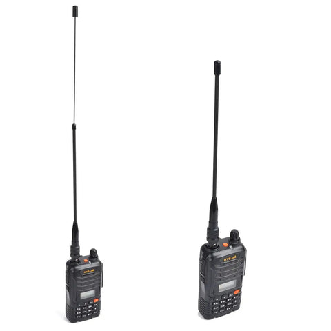 Dual Band Telescopic Soft Antenna For VHF UHF 2M 70CM With BNC Connector Adjustable 8 To 14 Inch Length on handheld radio
