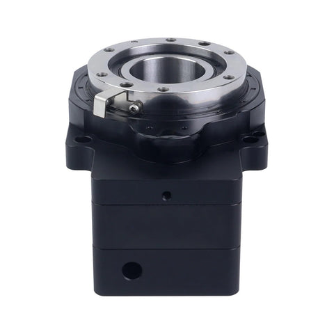 Beefy 85mm Hollow Rotary Actuator with Hollow Platform 3 Arc-Min Input Shaft 8mm For Nema 23 Stepper Front View