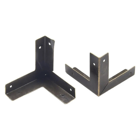 Antique Bronze Corner Protectors For Jewelry Boxes And Wooden Chests, 33mm Zinc Alloy Hardware With Nails, Retro Box Edge Guards