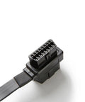 OBD II 16 Pin Splitter Extension Cable 1 Male To 2 Female Adapters 2 Ft 60 Cm No Shared Ground Wires Ultra Flat Low Profile Durable Flexible