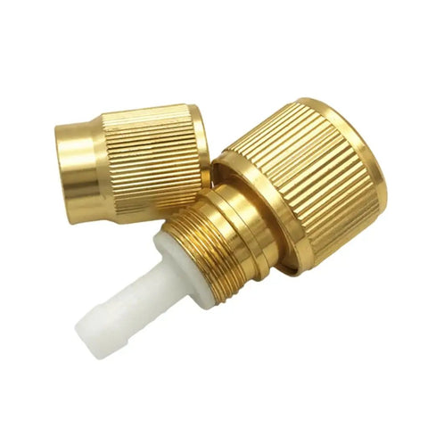 Two Pack Expandable Water Hose Repair Adapter Kit With 2.46 Inch Quick Connect No Leak Aluminum Faucet Adapters For Garden Hoses Sprinklers And Car Washes Durable Aluminum Fittings