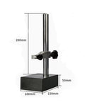 High Precision Granite Height Gauge With Marble Base Measuring Stand And Dial Indicator, 100x150x50x280, side view