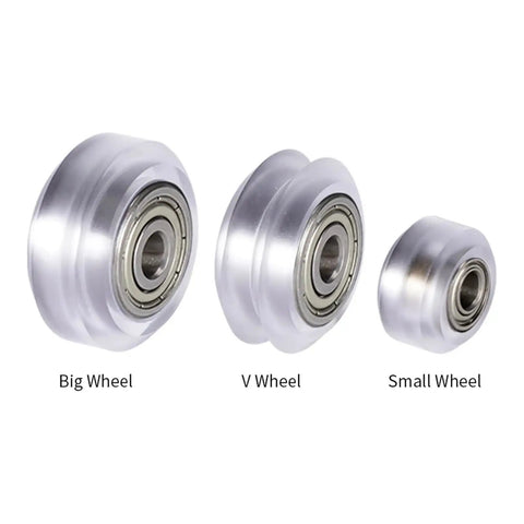 Badass 5 Pack V Slot Linear Rail Wheels For 3D Printers And Cnc Rigs Smooth Ball Bearing Rollers With Five Millimeter Bore Give Your Rig Tight Grip And Flawless Prints Every Single Run