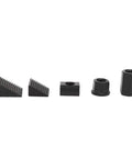 Components of Beefy 58 Mm T Slot Clamp Kit for Hardened Lathe and Milling Machines showing heat treated black oxidized steel parts