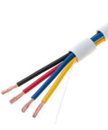Dope Oxygen Free Copper Alarm Wire 22-4 4 Conductors, 1000 Ft Roll, multicolor low voltage cable for security systems