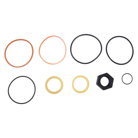 Tilt Hydraulic Cylinder Seal Kit 7135551 for Bobcat Skid Steer Loaders, assorted seals on white background