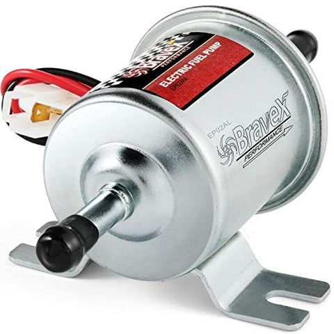 Universal 12V Inline Fuel Pump Low Pressure 2.5 To 4 PSI For Gas And Diesel HEP-02A 12 Volt Electric Fuel Pump For Cars