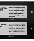 Comparison of 0.2mm and 0.4mm nozzles for X1 Carbon and P1 series 3D printers. Dimensions: 142.4mm width, 55.2mm height.