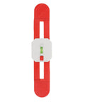 Telescopic Air Conditioner Indoor Unit Level Ruler for Wall Mount, red and white portable measuring tool with bubble level.