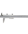 Seven Inch Vernier Caliper With Inch And Metric Range, Pro Grade Hardened Stainless Steel With Satin Finish, Four Way Measurement