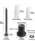 Spacer Replacement Barn Door Hardware Kit With 1-3/8 Inch Spacers And Screws And Lag Bolts For Flat Track Rolling Roller Assemblies