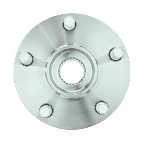 Front view of Front Wheel Bearing Hub Assembly Repair Kit Replacement for 2003-2018 Toyota Corolla, 2 piece set, metal