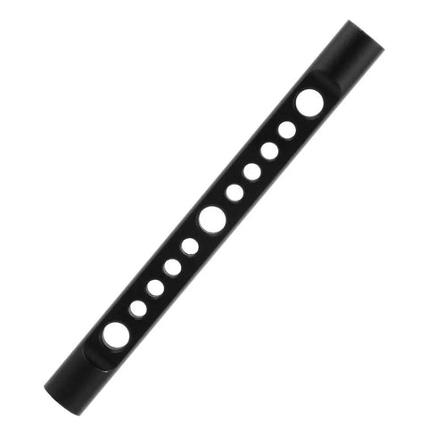 2 Pack 15mm Cheese Rod With M12 Threads And 1/4 3/8 Screw Holes, Aluminum Camera Rail Support For DSLR Rigs And Matte Boxes, side view