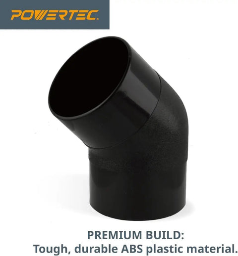 4 Inch 45 Degree ABS Dust Collector Elbow Connector 2 Pack For 4 Inch ID Hoses And Tool Ports Black Durable DIY Woodworking Dust Collection Upgrade For Shop Setup And Easy Install