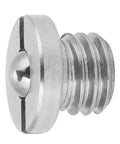 Kickass Stainless Steel Spring Loaded Ball Plungers M5X5 Threaded Set Featuring Flanged Heads And Ridiculously Smooth Action, close-up view.