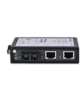 3 Port Unmanaged Industrial Ethernet Switch and Media Converter With 2x 10/100 Base-TX RJ45 Ports and 1x 100Base-FX Fiber