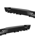 Two black plastic front bumper cover bracket retainers for Toyota Camry 2015–2017