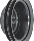 Complete Semi Gloss Black Steel V Belt 2 Groove Long Water Pump LWP Crank Pulleys With Alternator And Power Steering Brackets Kit For SBC Chevy Small Block 350 327 Engines Up To 1978 Ready To Install, 2-groove pulley
