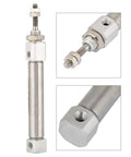 Stainless Steel Mini Air Cylinder Double Acting Pneumatic Actuator 30mm Stroke, compact and rugged for industrial automation use.