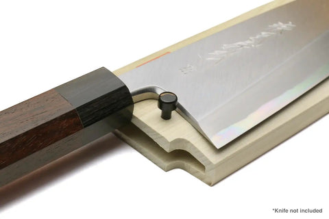 Natural Magnolia Wood Saya Cover For Deba 7 Inch Knife Ho No Ki Japanese Magnolia Sheath With Safety Pin Elegant Woodgrain Finish