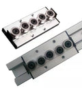 Dual Axis Roller Linear Guide Rail Kit SGR10E 620mm Long Shaft Rail With Two SGB10EUU-5 Bearing Blocks Silver Compact Motion Guide