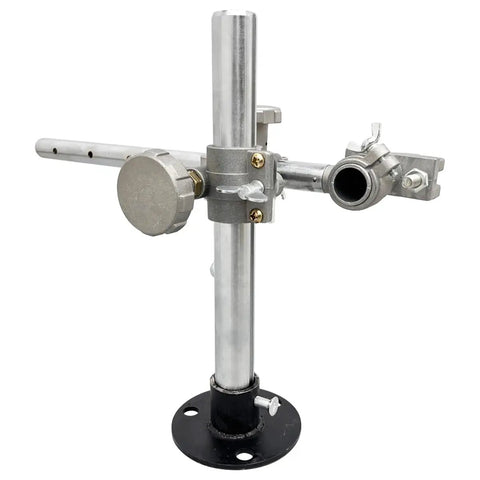 Badass Welding Torch Holder Support Rack With 13 Inch Cross Arm And Vertical Post for Mig Tig, aluminum and copper construction.