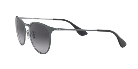 Erika Metal Round Sunglasses Unisex Design For Men And Women, Lightweight Frame With Keyhole Bridge, Metallic Gray To Dark Gray Gradient Lenses, 54 mm