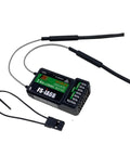 FS-iA6B receiver of 6 Channel 2.4GHz AFHDS2A RC Transmitter with dual antennas for drones and planes
