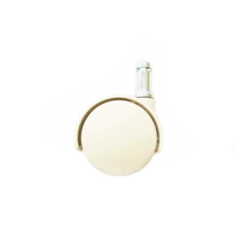 Set of four almond Chromcraft caster wheels with metal stems