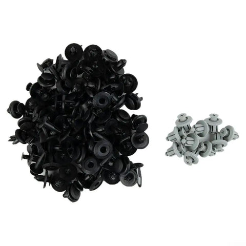 Go To Plastic Fastener Clips Kit With Nylon Rivets 100 Pieces for trunk bumper door panels engine cover moulding trim repair