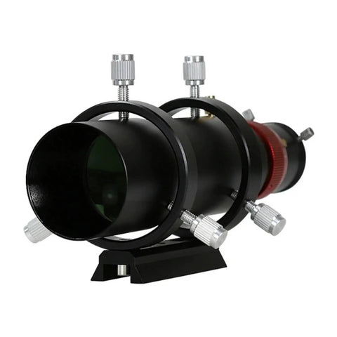 1.25 Inch Dual Speed Focusing Guide Mirror For Telescopes, 50x180mm Replacement Accessory with all-metal build on stand.