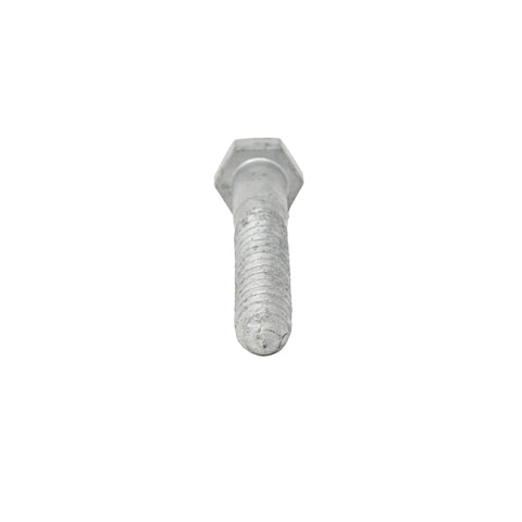 5/16 Inch By 3-1/2 Inch Galvanized Lag Screw Kit With 100 Count External Hex Lag Screws And 100 Count Flat Washers For Exterior Wood Projects Hot Dip Galvanized For Exterior Use ASTM A307 Grade A close-up view.