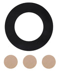 No Slip Rubber Furniture Pads For Recliners And Swivel Chairs Anti Slide Floor Protectors shown in set with beige pads