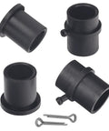 Flange Wheel Bushing Bearing Kit For Lawn Mower Repair, includes black bushings with pins for Troy-Bilt, Huskee, Roper Cadet, LT Series