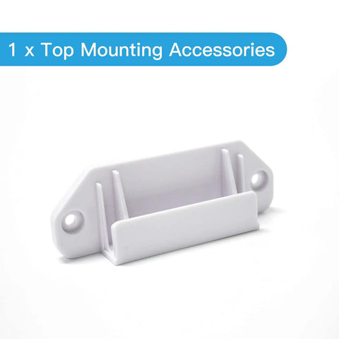 Top mounting bracket for All In One Retractable Baby Gate Hardware Replacement Parts Kit with Wall Mounting Brackets Latches Screws and Anchors