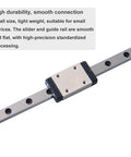 MGN7 100mm Length Miniature Linear Sliding Guide Rail With 1PCS MGN7H Stainless Steel Carriage Block For DIY Upgrades